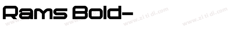 Rams Bold字体转换